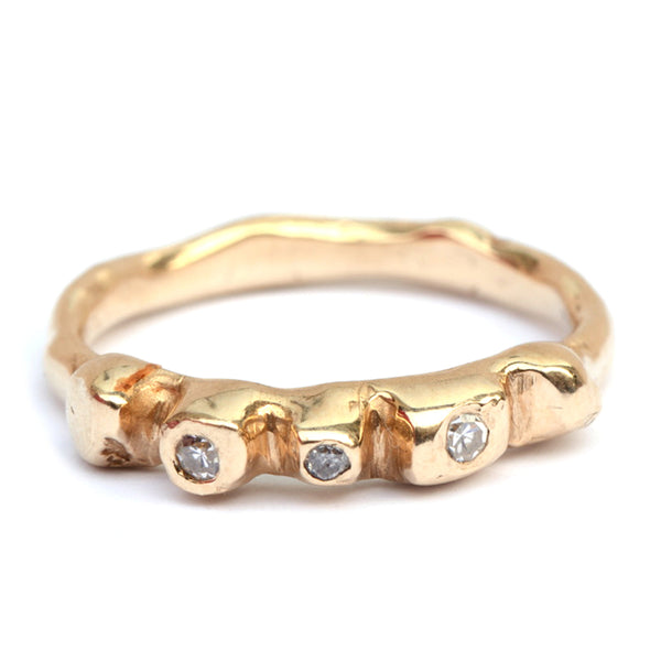Rotsring met diamanten