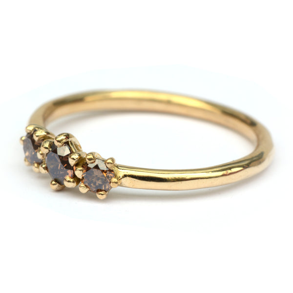 Ring met choco diamant