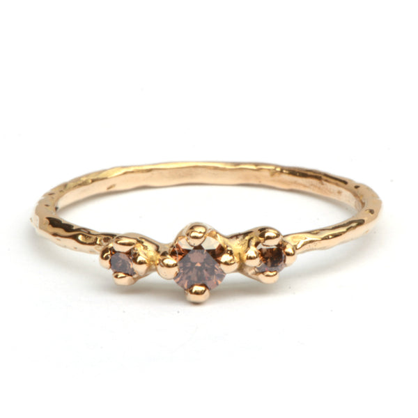 Ring Nico met drie chocodiamanten