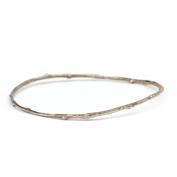 Zilveren twig armband