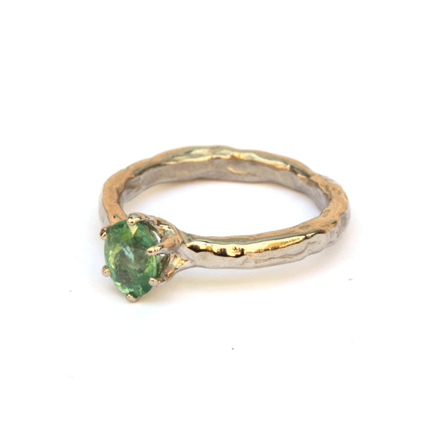 Ring met unieke paraiba toermalijn
