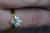 Verlovingsring met mintgroene diamant