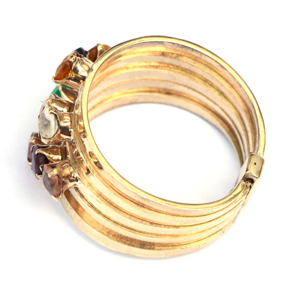 Edelstenen stackring