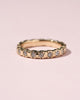 Rosegouden alliancering met salt & pepper diamanten